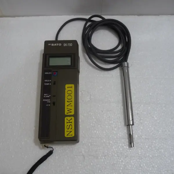 Sato Hot Wire Digital Hand-Held Anemometer, SK-73D, Japan